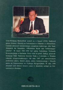 Państwo prawa w jednoczącej się Europie /Ernst-Wolfgang Böckenförde