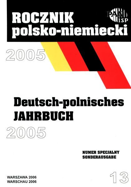 Spis treści „Rocznik Polsko-Niemiecki”, nr 13 (rocznik 2005)
