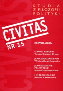 CIVITAS. Studia z filozofii polityki Nr 15 (rocznik 2013) : Rewolucja