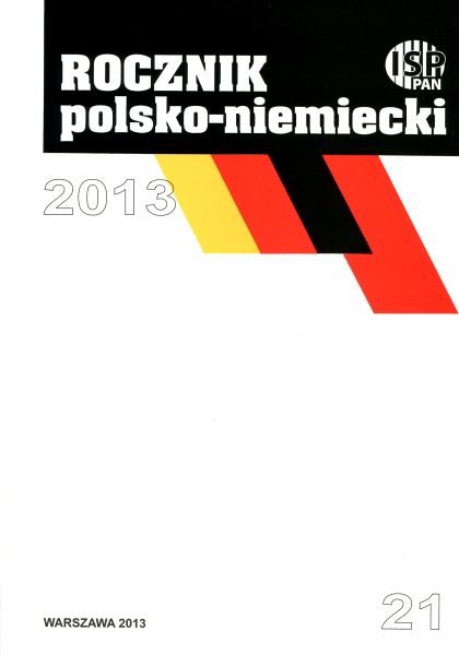 Rocznik Polsko-Niemiecki, nr 21 (rocznik 2013)