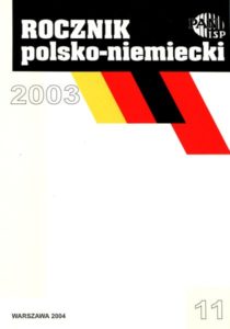 Rocznik Polsko-Niemiecki, nr 11 (rocznik 2003)