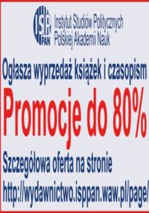 Noworoczna promocja książek i czasopism ISP PAN. Ceny z rabatem do 80%cja książek i czasopism