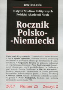 Rocznik Polsko-Niemiecki, nr 25, z. 2 (rocznik 2017)