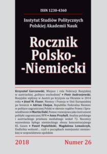 Rocznik Polsko-Niemiecki, nr 26 (rocznik 2018)