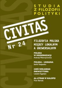 Civitas. Studia z filozofii polityki nr 24 (rocznik 2019): Filozofia polska między lokalnym a uniwersalnym