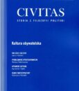 CIVITAS. Studia z filozofii polityki, nr 27 (rocznik 2020) : Kultura obywatelska