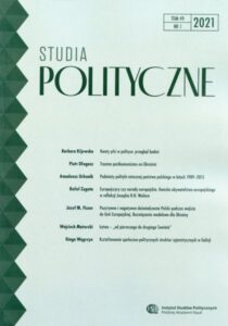 Studia Polityczne, tom 49, nr 1 (2021)