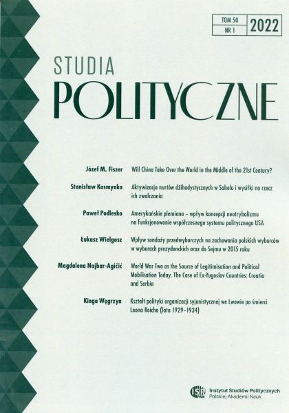 Studia Polityczne, tom 50, nr 1 (2022)