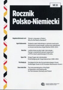 Rocznik Polsko-Niemiecki, nr 30 (rocznik 2022)