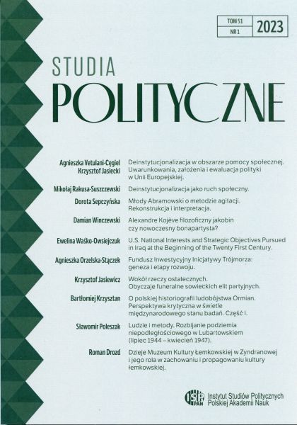 Studia Polityczne, tom 51, nr 1 (2023)