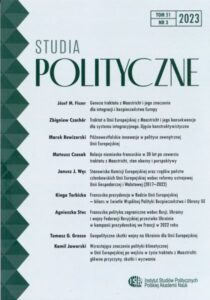 Studia Polityczne, tom 51, nr 3 (2023)