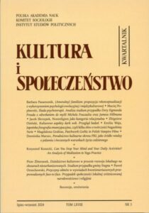 Kultura i Społeczeństwo, 2024 nr 3