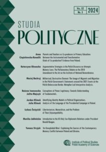 Studia Polityczne, tom 52, nr 3 (2024)