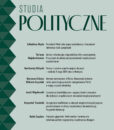 Studia Polityczne, tom 53, nr 4 (2025)