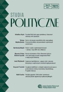 Studia Polityczne, tom 53, nr 4 (2025)