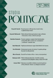 Studia Polityczne, tom 53, nr 2 (2025)