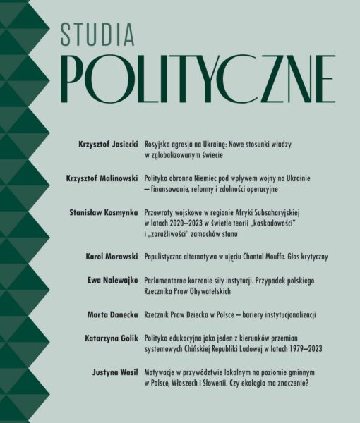 Studia Polityczne, tom 53, nr 2 (2025)