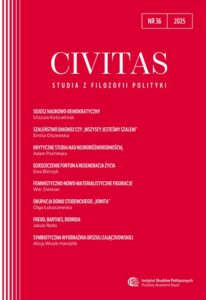 CIVITAS. Studia z filozofii polityki, nr 36 (rocznik 2025)